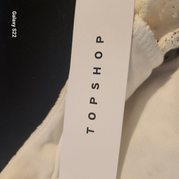 TopShop One shoulder embroidered Crop. NWT. Have 10 and 12. - Picture 12 of 14